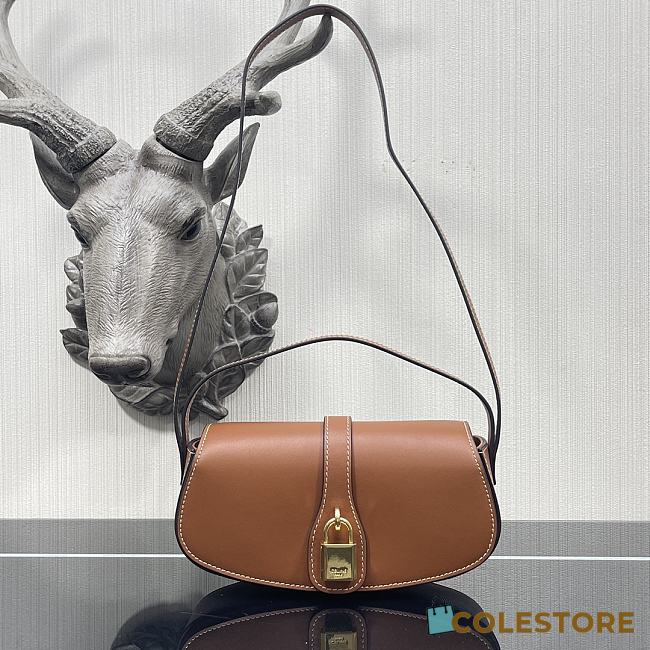 Celine Mini Retro Lock Bag In Brown Size 18x8x5cm - 1
