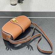 Celine Mini Retro Lock Bag In Brown Size 18x8x5cm - 3