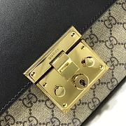 Gucci Padlock Canvas Leather Bag 409486 Size 30x19x10cm - 5