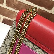 Gucci Padlock Canvas Leather Bag In Red 409486 - 4