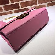 Gucci Padlock In Pink Leather 409486 Size 30x19x10cm - 4