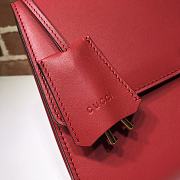 Gucci Padlock In Red Leather 409486 Size 30x19x10cm - 5