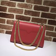 Gucci Padlock In Red Leather 409486 Size 30x19x10cm - 6