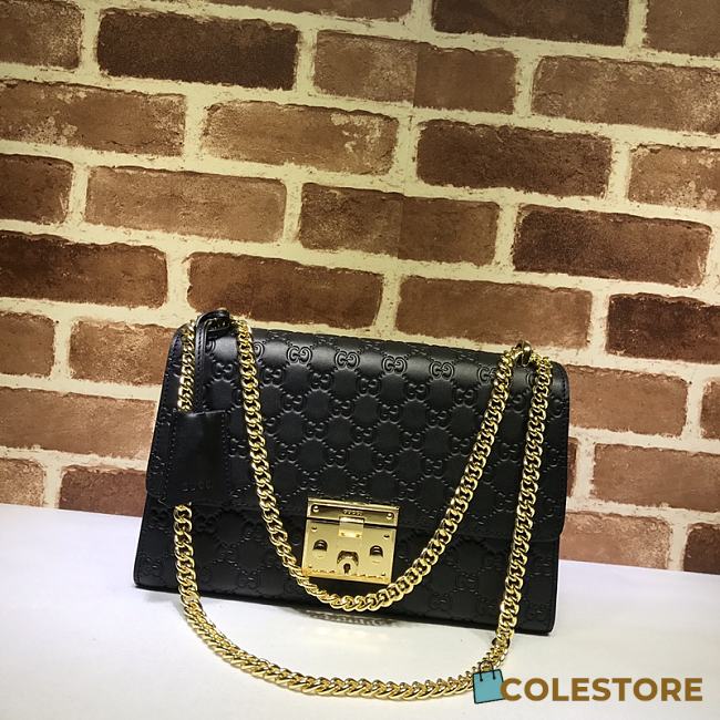 Gucci Padlock Signature Shoulder Bag 409486 Size 30x19x10cm - 1