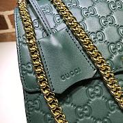 Gucci Padlock Signature Shoulder Bag In Khaki 409486 Size 30x19x10cm - 4
