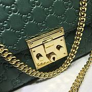 Gucci Padlock Signature Shoulder Bag In Khaki 409486 Size 30x19x10cm - 5
