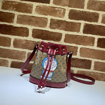 Doraemonx Gucci Mini Bucket Bag 647801 Size 15.5x17x7.5cm