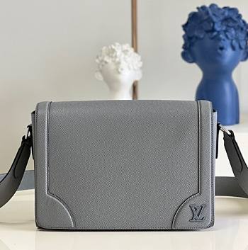 Louis Vuitton New Flap Messenger Bag Grey 28.3cm