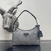 Prada Satin Mini Bag With Artificial Crystal 1NE515  - 1