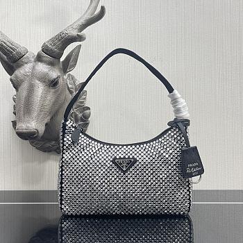 Prada Satin Mini Bag With Artificial Crystal 1NE515 
