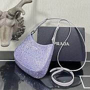 Prada Cleo Shoulder Bag Artificial Crystal 1BC169 Size 18.5x4.5x22cm - 6