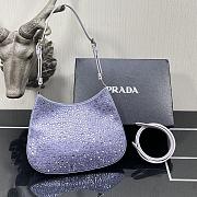 Prada Cleo Shoulder Bag Artificial Crystal 1BC169 Size 18.5x4.5x22cm - 5