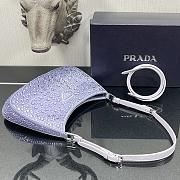 Prada Cleo Shoulder Bag Artificial Crystal 1BC169 Size 18.5x4.5x22cm - 3