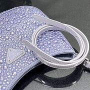 Prada Cleo Shoulder Bag Artificial Crystal 1BC169 Size 18.5x4.5x22cm - 2