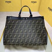Fendi Peekaboo x Tote Hand Bag Black Size 41X29X14cm - 4