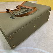 Fendi Peekaboo x Tote Hand Bag Brown Size 41X29X14cm - 5