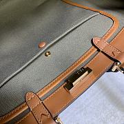 Fendi Peekaboo x Tote Hand Bag Brown Size 41X29X14cm - 3