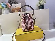 Fendi Mon Tresor Small Bucket Bag With Pink Calfskin Leather 8BS01  - 2