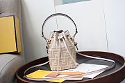 Fendi Mon Tresor Small Bucket Bag With Light Pink Calfskin Leather 8BS01  - 4