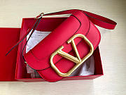 Valentino Garavani Supervee Shoulder Red Bag Size 26.5x9x15cm - 6