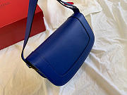 Valentino Garavani Supervee Shoulder Blue Bag Size 26.5x9x15cm - 5