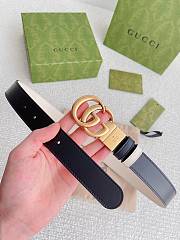 Gucci GG Marmont Reversible Thin Belt  - 3