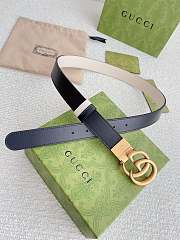 Gucci GG Marmont Reversible Thin Belt  - 4