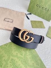 Gucci GG Marmont Reversible Thin Belt Black&Brown  - 3