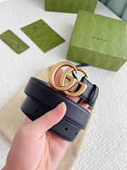 Gucci GG Marmont Reversible Thin Belt Black - 4