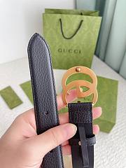 Gucci GG Marmont Reversible Thin Belt Black - 2