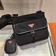 Prada Nylon Cross-Body Bag 2VH110 Size 25x22x7cm - 6
