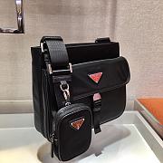 Prada Nylon Cross-Body Bag 2VH110 Size 25x22x7cm - 4