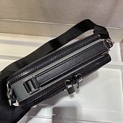 Prada Brique Saffiano Leather Bag Grey 2VH069  - 6