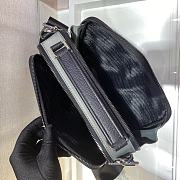 Prada Brique Saffiano Leather Bag Grey 2VH069  - 2