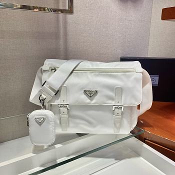 Prada Medium Nylon Shoulder Bag 1BD671 Size 30x25x12cm