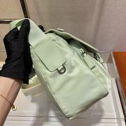 Prada Medium Nylon Shoulder Bag Green 1BD671 Size 30x25x12cm - 4