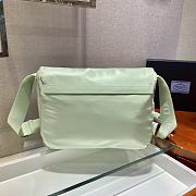 Prada Medium Nylon Shoulder Bag Green 1BD671 Size 30x25x12cm - 2