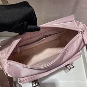 Prada Medium Nylon Shoulder Bag Pink 1BD671 Size 30x25x12cm - 3
