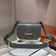 Prada Cahier Leather Shoulder Bag 1BD045 Size 19x14x9cm - 4