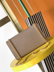 YSL Medium Kate Monogram Satchel Pink Calfskin 24cm  - 6