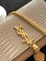 YSL Medium Kate Monogram Satchel Pink Calfskin 24cm  - 3