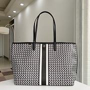 Colestore Tory Burch Gemini Link Top-Zip Tote In Black 58450 - 1
