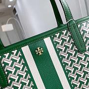 Colestore Tory Burch Gemini Link Top-Zip Tote In Green 58450 38cm - 5