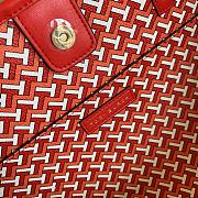 Colestore Tory Burch Gemini Link Top-Zip Tote In Red Style 58450 Size: 38cm - 3