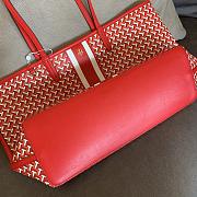 Colestore Tory Burch Gemini Link Top-Zip Tote In Red Style 58450 Size: 38cm - 4