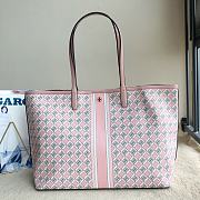 Colestore Tory Burch Gemini Link Top-Zip Tote In Pink Style 58450 Size: 38cm - 1