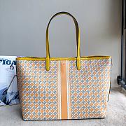 Colestore Tory Burch Gemini Link Top-Zip Tote In Yellow Style 58450 Size: 38cm - 1