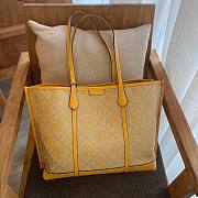 Colestore Tory Burch Perry Monogram Triple T Tote Bag Size 34x28x13.5cm - 1