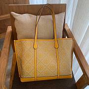 Colestore Tory Burch Perry Monogram Triple T Tote Bag Size 34x28x13.5cm - 4