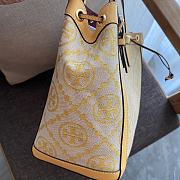 Colestore Tory Burch Perry Monogram Triple T Tote Bag In Yellow Size 34x28x13.5cm - 2